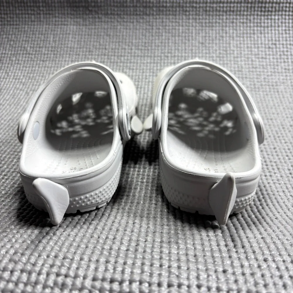 Crocs Clogs Kids Size C9 Grey Shark Classic Novelty Slip On Water Shoes Beach